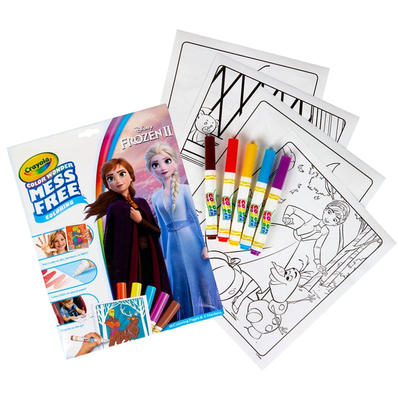 Coloring Pad & Markers Frozen 2 Color Wonder (Pack of 6) - Art Activity Books - Crayola LLC
