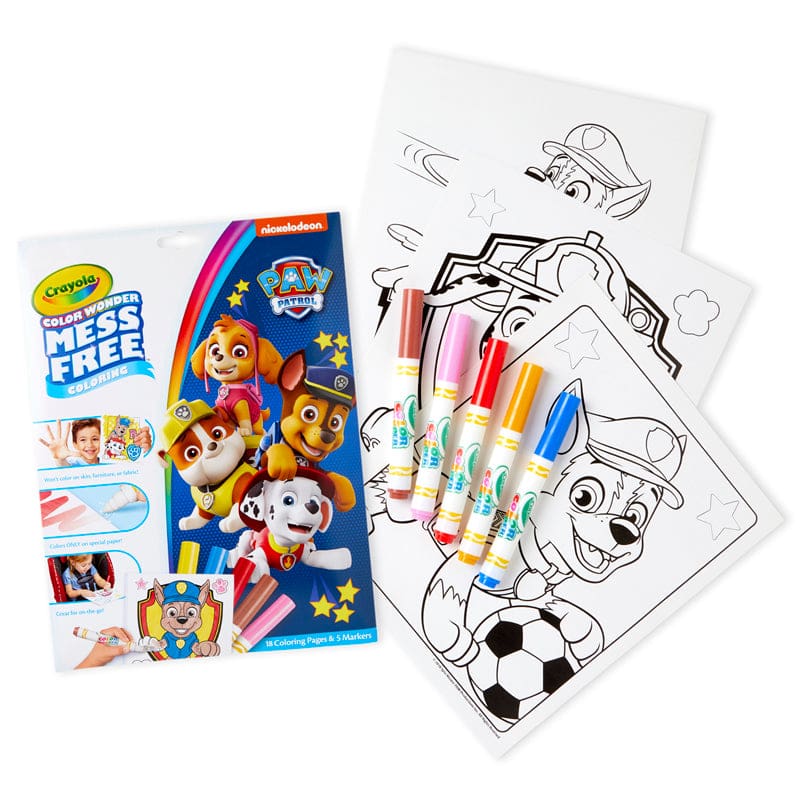 Coloring Pad & Markers Paw Patrol Color Wonder (Pack of 6) - Art Activity Books - Crayola LLC