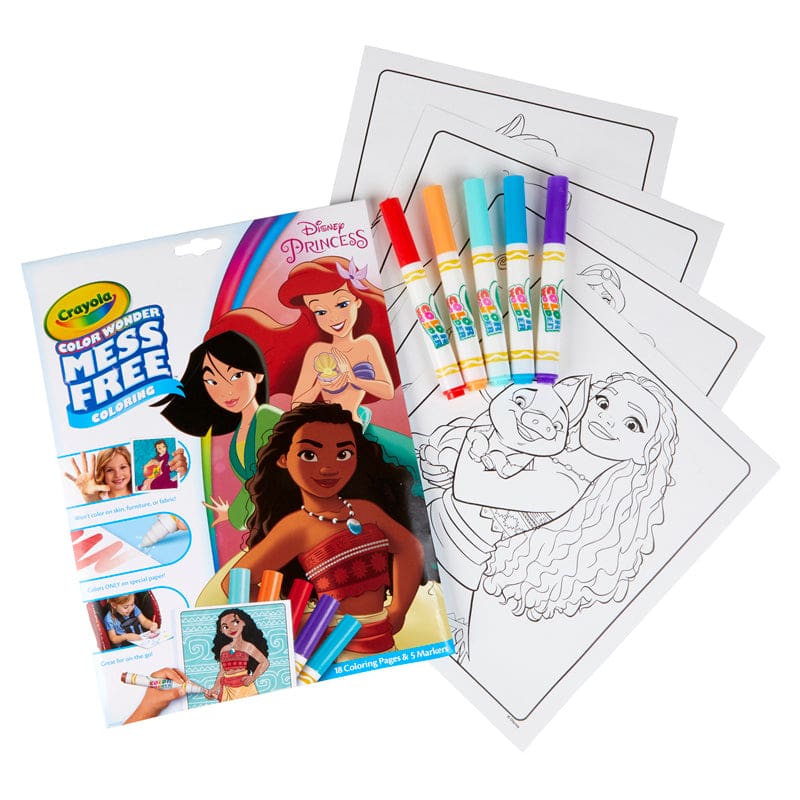 Coloring Pad & Markers Princess Color Wonder (Pack of 6) - Art Activity Books - Crayola LLC