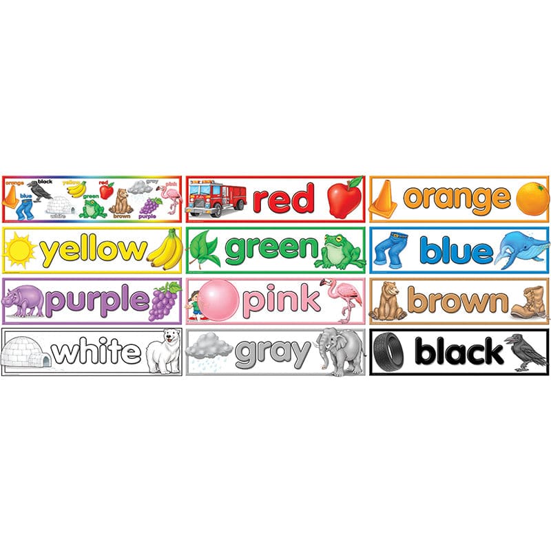 Colors Headliners (Pack of 6) - Accents - Teacher Created Resources