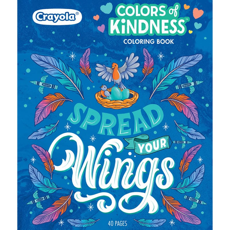 Colors Kindness Adult Coloring Book (New Item With Future Availability Date) (Pack of 6) - Art Activity Books - Crayola LLC