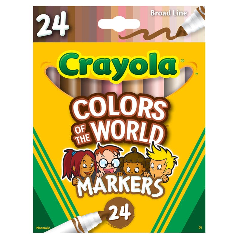 Colors Of The World Markers 24Pk (Pack of 6) - Markers - Crayola LLC