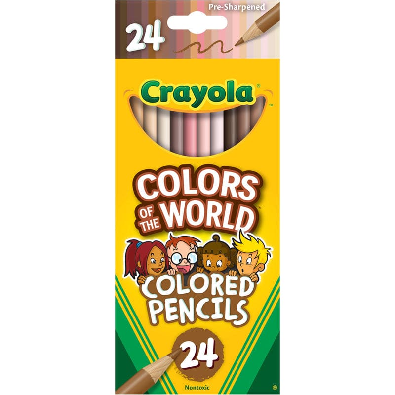 Colors Of World Colored Pencls 24Pk (Pack of 8) - Colored Pencils - Crayola LLC