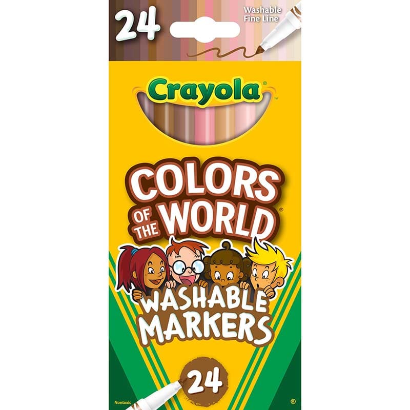 Colors Of World Fine Markers 24Ct Crayola (Pack of 6) - Markers - Crayola LLC