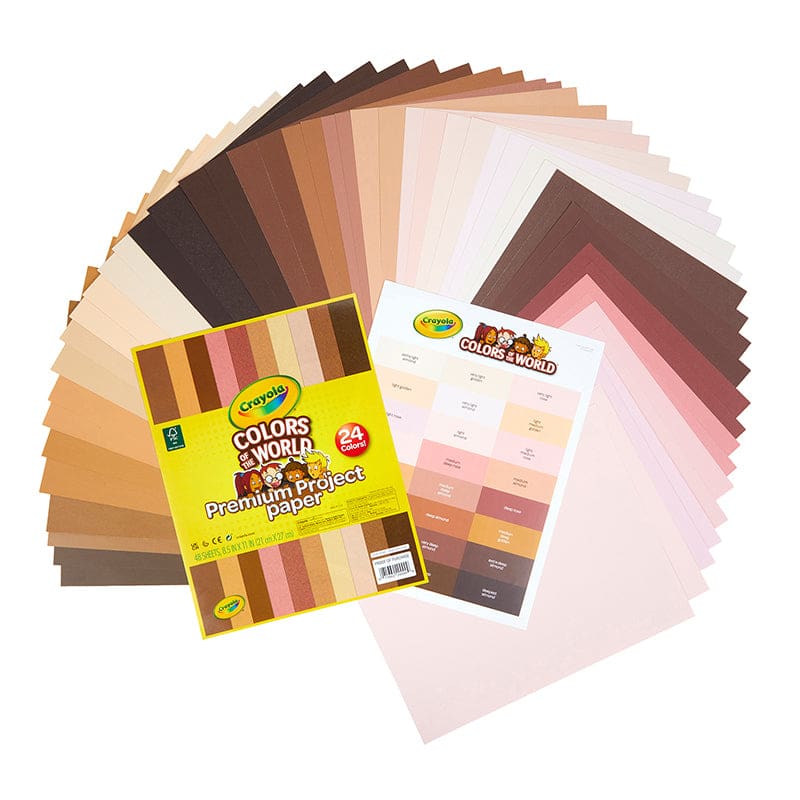 Colors Of World Project Paper 48/Pk (Pack of 6) - Craft Paper - Crayola LLC