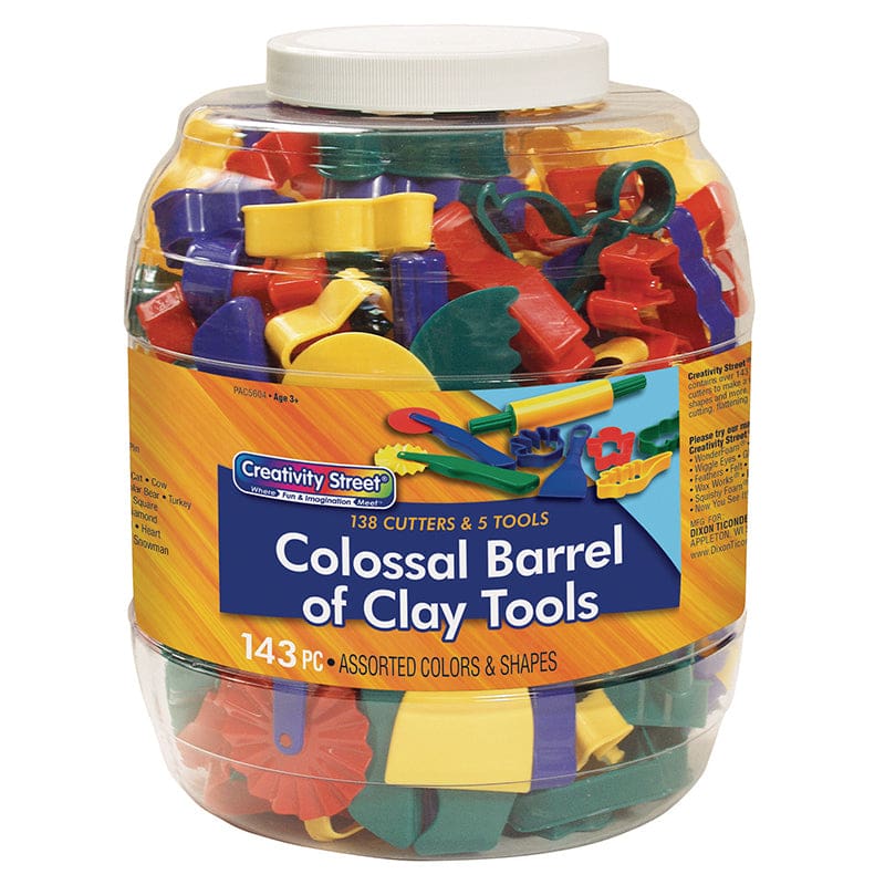 Colossal Barrel Of Clay Tools 144 Cutters & 5 Tools - Clay & Clay Tools - Dixon Ticonderoga Co - Pacon