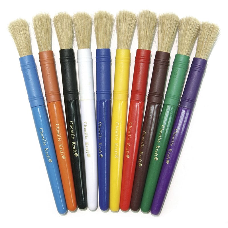 Colossal Brushes 10-Set Assorted Colors (Pack of 8) - Paint Brushes - Dixon Ticonderoga Co - Pacon