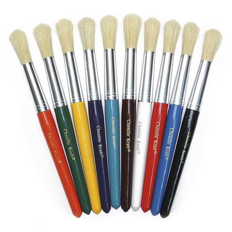 Colossal Brushes Set Of 10 Assorted Colors (Pack of 6) - Paint Brushes - Dixon Ticonderoga Co - Pacon