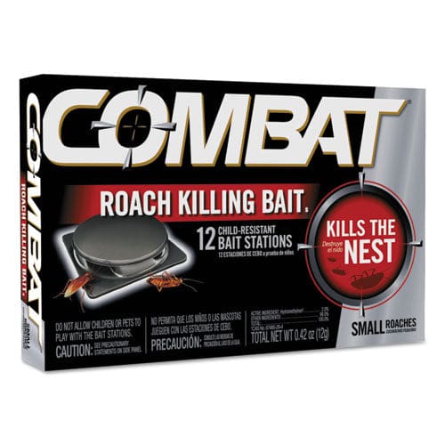Combat Small Roach Bait 12/pack 12 Packs/carton - Janitorial & Sanitation - Combat®
