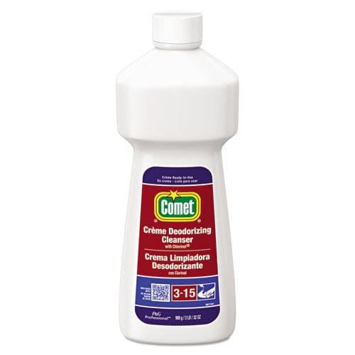 Comet Creme Deodorizing Cleanser 32 Oz Bottle 10/carton - Janitorial & Sanitation - Comet®