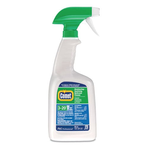 Comet Disinfecting-sanitizing Bathroom Cleaner 32 Oz Trigger Spray Bottle 6/carton - School Supplies - Comet®