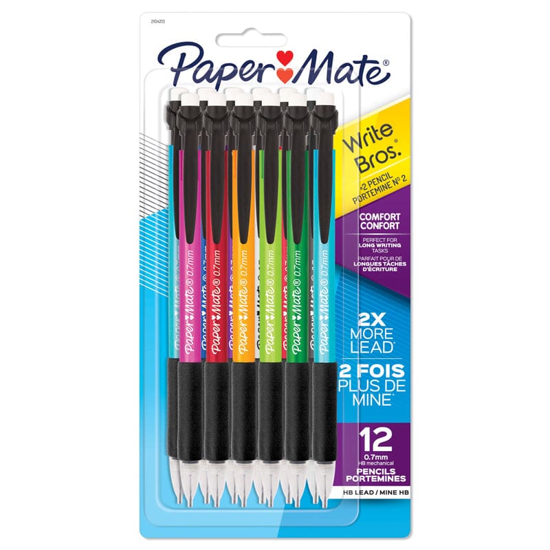 Comfort Mech Pencil 0.7Mm Asst 12Ct Paper Mate (Pack of 8) - Pencils & Accessories - Sanford L.p.