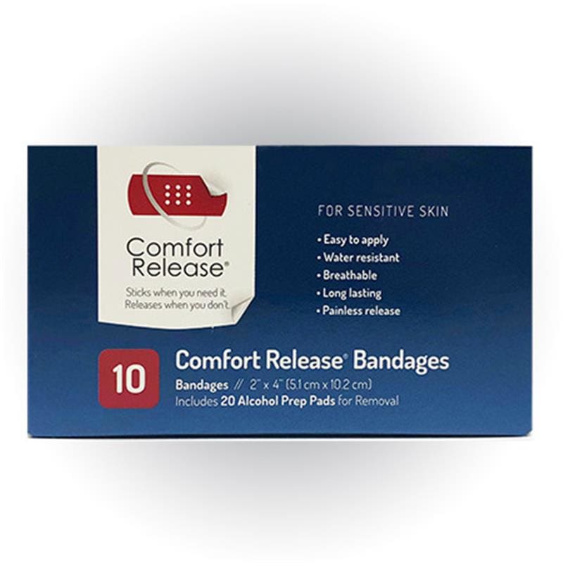 Comfort Release Comfort Release Bandage 2 X 4 With Pad Box of 10 - Item Detail - Comfort Release