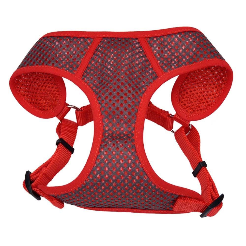 Comfort Soft Sport Wrap Adjustable Dog Harness Grey Red Small 5/8 in x 19-23 in - Pet Supplies - Comfort Soft