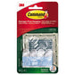 Command All Weather Hooks And Strips Large Plastic Clear 4 Lb Capacity 1 Hook And 2 Strips/pack - Furniture - Command™