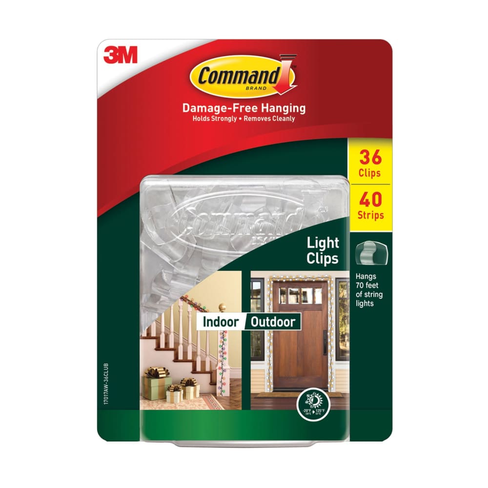 Command Indoor/Outdoor Light Clips 36 ct. - Command