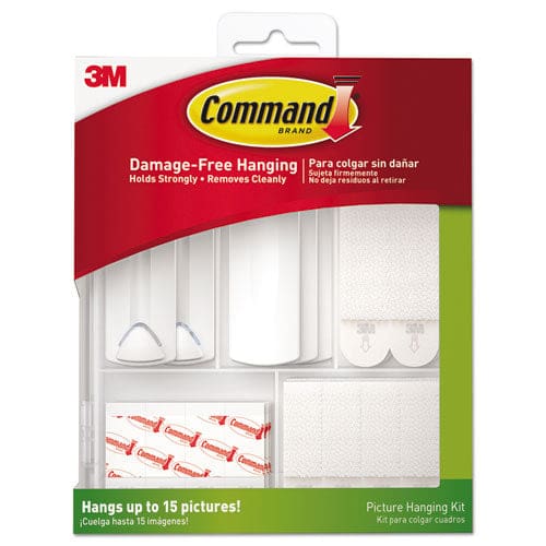 Command Picture Hanging Kit Assorted Sizes Plastic White/clear 1 Lb; 4 Lb; 5 Lb Capacities 38 Pieces/pack - Furniture - Command™