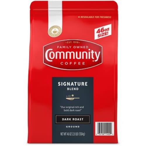 Community Coffee Ground Dark Roast Signature Blend (46 oz.) - Community