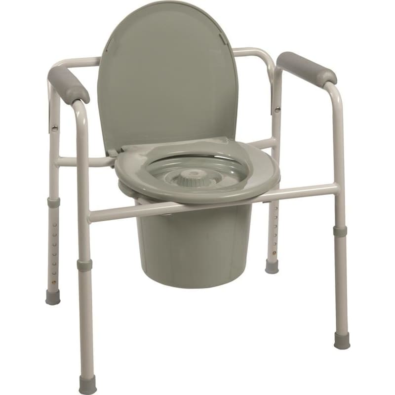 Compass Health Brands Commode 3- N -1 Steel 350# Case of 4 - Durable Medical Equipment >> Commodes - Compass Health Brands
