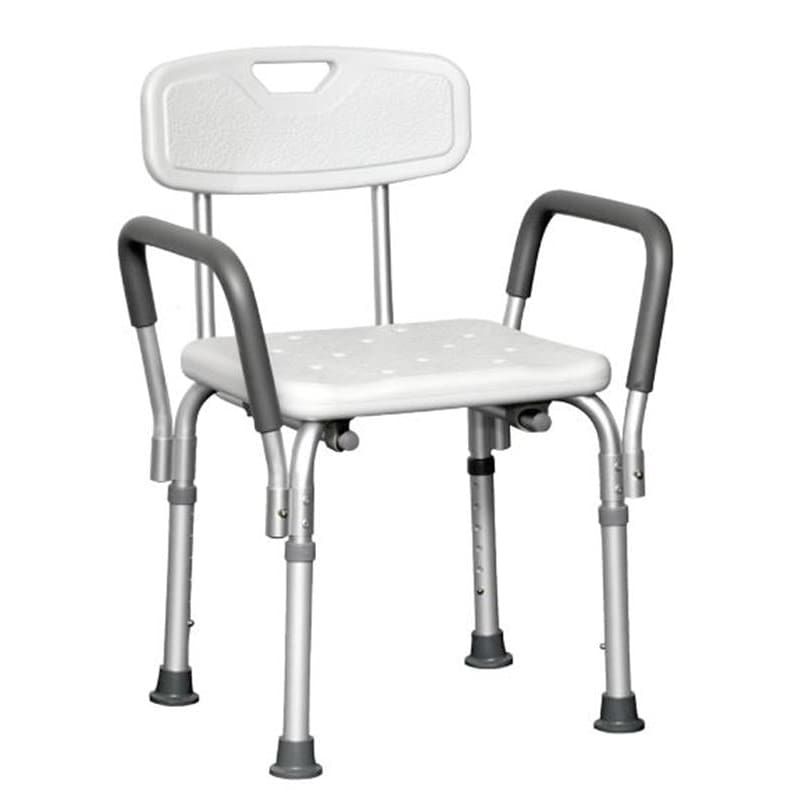 Compass Health Brands Shower Chair With Back Padded Arms Case of 4 - Item Detail - Compass Health Brands