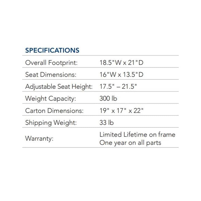 Compass Health Brands Shower Chair With Back Padded Arms Case of 4 - Item Detail - Compass Health Brands