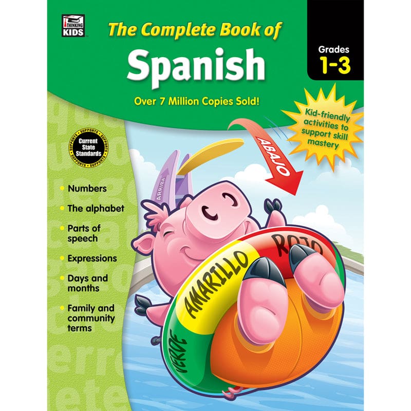 Complete Book Of Spanish Gr 1-3 (Pack of 2) - Books - Carson Dellosa Education