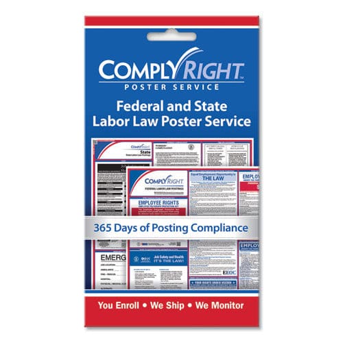 ComplyRight Labor Law Poster Service federal Contractor Labor Law 4 X 7 - Furniture - ComplyRight®