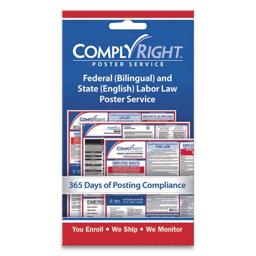 ComplyRight Labor Law Poster Service state Labor Law 4 X 7 - Furniture - ComplyRight®