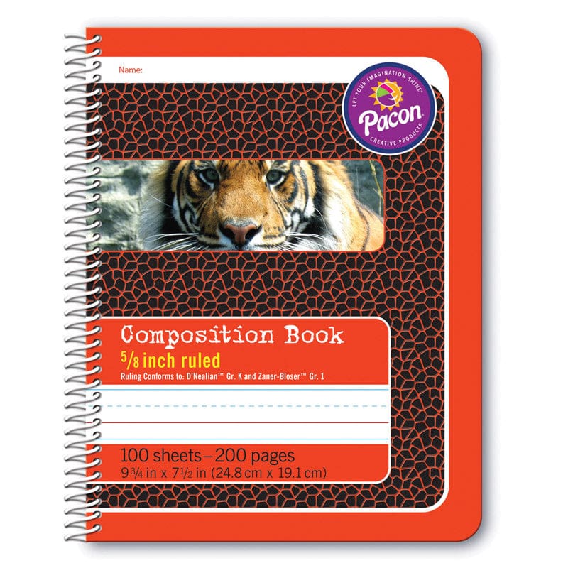 Composition Book 5/8In Ruled Spiral Bound (Pack of 10) - Note Books & Pads - Dixon Ticonderoga Co - Pacon