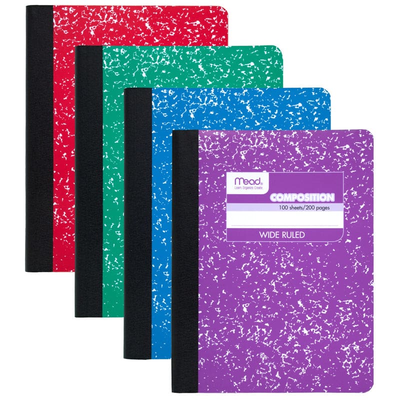 Composition Book Fashion Colors Assorted (Pack of 12) - Note Books & Pads - Mead - Acco Brands Usa LLC