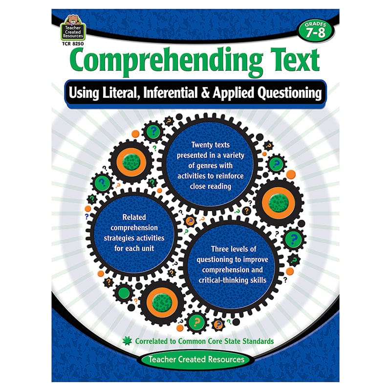 Comprehending Text Gr 7-8 (Pack of 3) - Comprehension - Teacher Created Resources