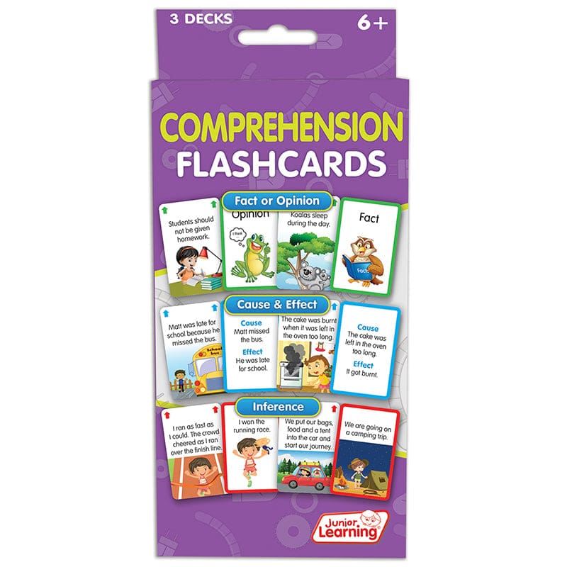 Comprehension Flash Cards (Pack of 6) - Comprehension - Junior Learning