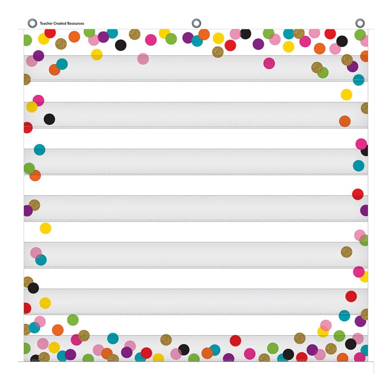 Confetti 7 Pocket Chart 28 X 28 (Pack of 2) - Pocket Charts - Teacher Created Resources