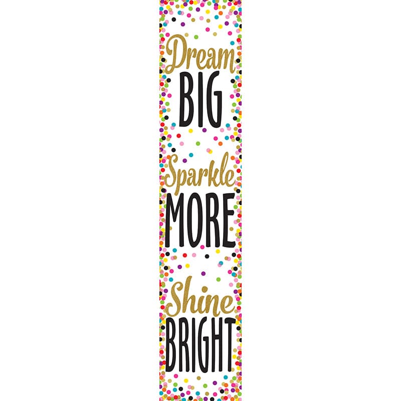 Confetti Dream Big Banner (Pack of 10) - Banners - Teacher Created Resources