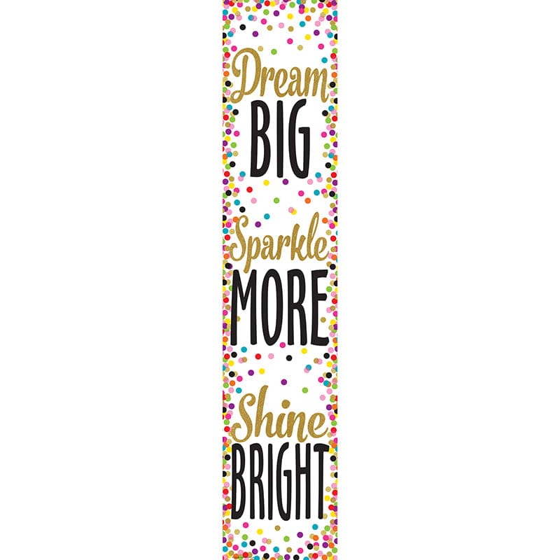Confetti Dream Big Banner (Pack of 10) - Banners - Teacher Created Resources