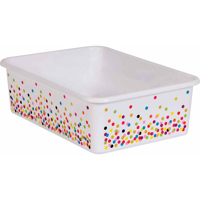 Confetti Large Plastic Storage Bin (Pack of 6) - Storage Containers - Teacher Created Resources