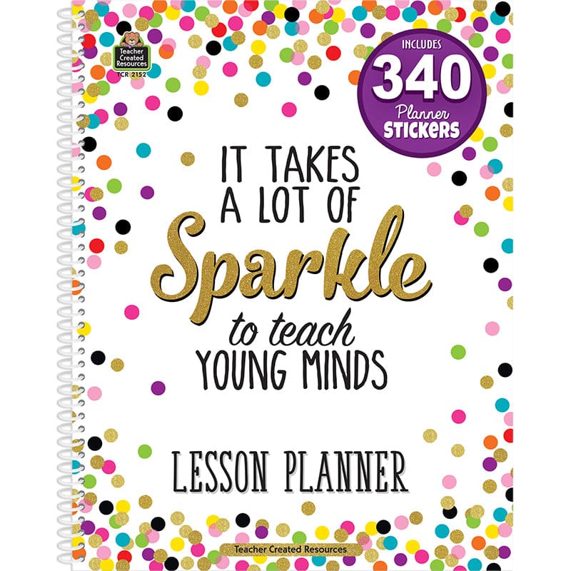 Confetti Lesson Plan Book (Pack of 2) - Plan & Record Books - Teacher Created Resources