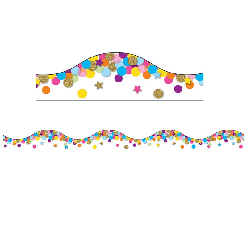 Confetti Magnetic Border 12 Feet (Pack of 8) - Border/Trimmer - Ashley Productions