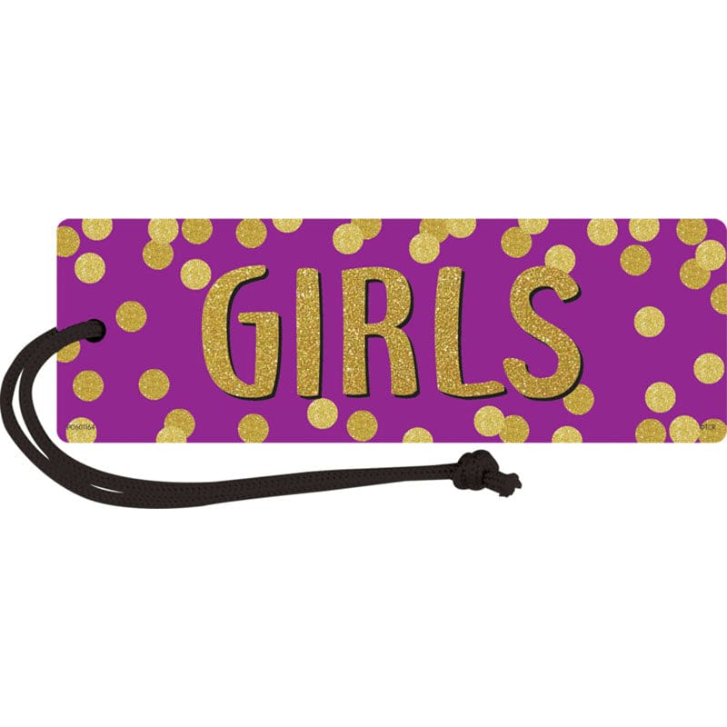 Confetti Magnetic Girls Pass (Pack of 12) - Hall Passes - Teacher Created Resources