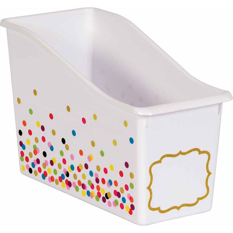 Confetti Plastic Book Bin (Pack of 6) - Storage Containers - Teacher Created Resources