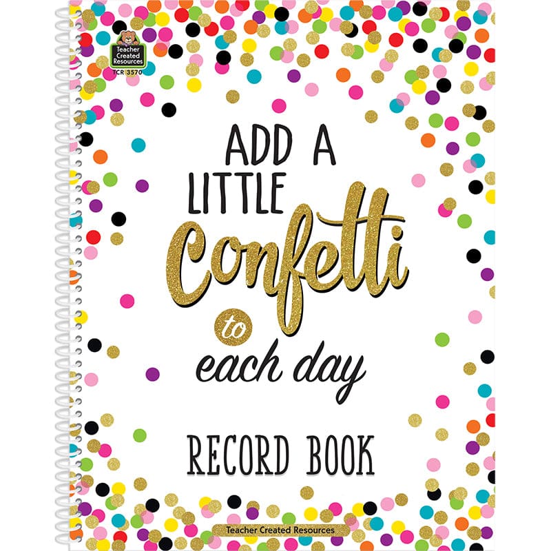 Confetti Record Book (Pack of 6) - Plan & Record Books - Teacher Created Resources