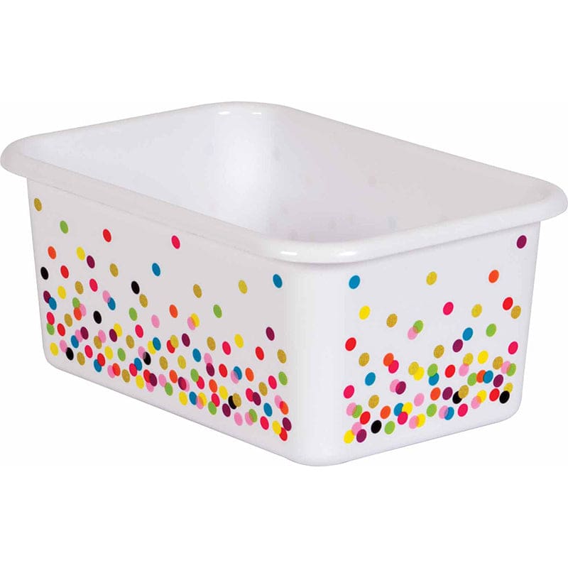 Confetti Small Plastic Storage Bin (Pack of 6) - Storage Containers - Teacher Created Resources