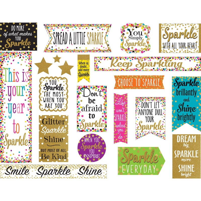 Confetti Sparkle And Shine Mini Bb (Pack of 6) - Classroom Theme - Teacher Created Resources