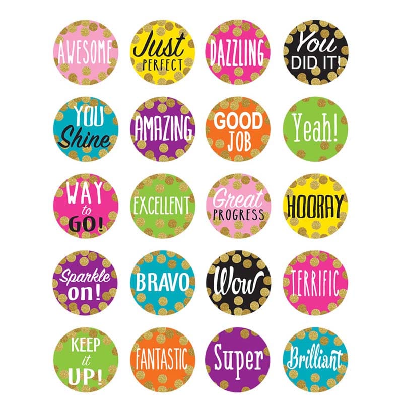 Confetti Stickers (Pack of 12) - Stickers - Teacher Created Resources