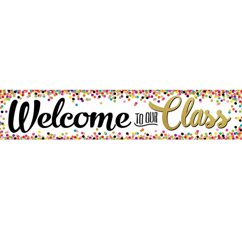 Confetti Welcome Banner (Pack of 10) - Banners - Teacher Created Resources