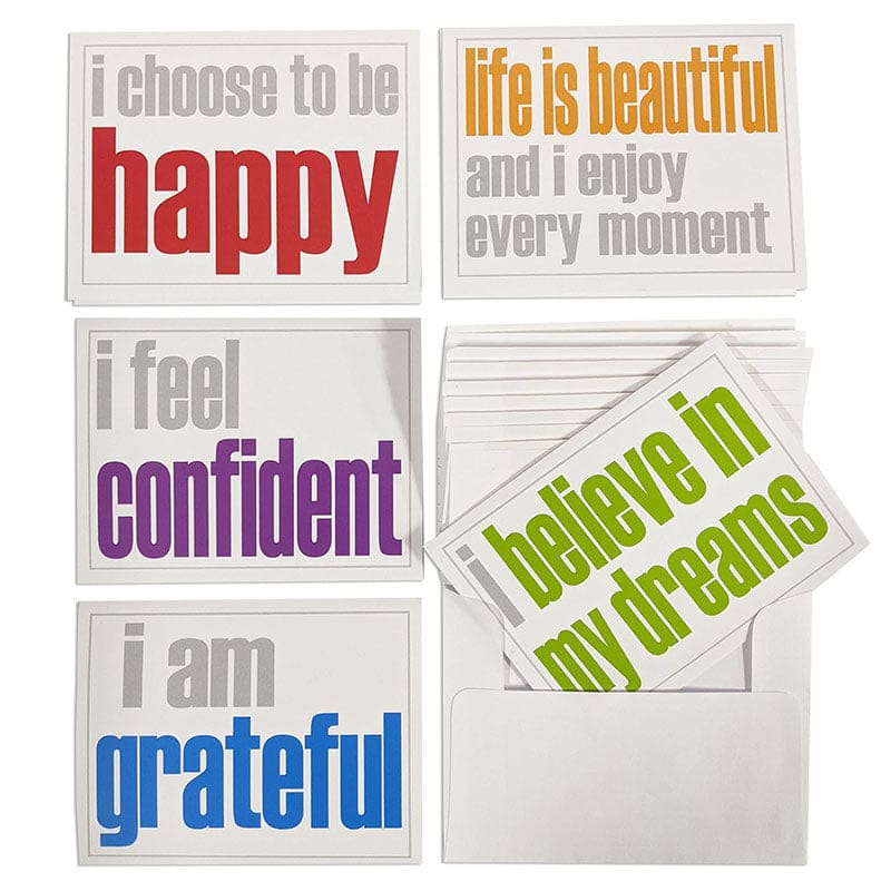 Confidence Set Note Cards with Env 2 Ea Of 5 Titles (Pack of 6) - Postcards & Pads - Inspired Minds