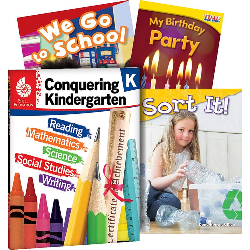 Conquering Kindergarten 4-Book Set - Skill Builders - Shell Education