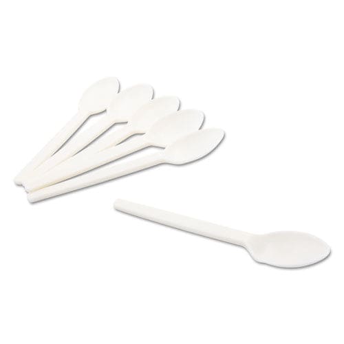 CONSERVE Corn Starch Cutlery Spoon White 100/pack - Food Service - CONSERVE®