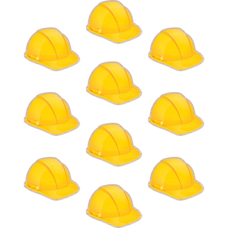 Construction Hard Hats Accents (Pack of 8) - Accents - Teacher Created Resources