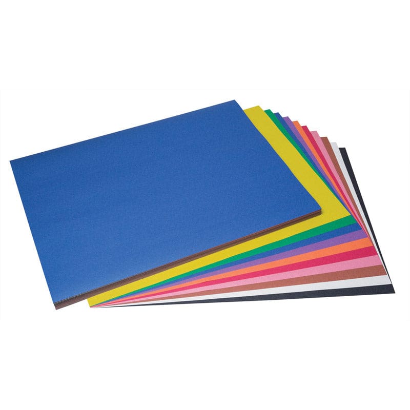 Construction Paper Asst 100Pk 18X24 10 Colors (Pack of 2) - Construction Paper - Dixon Ticonderoga Co - Pacon